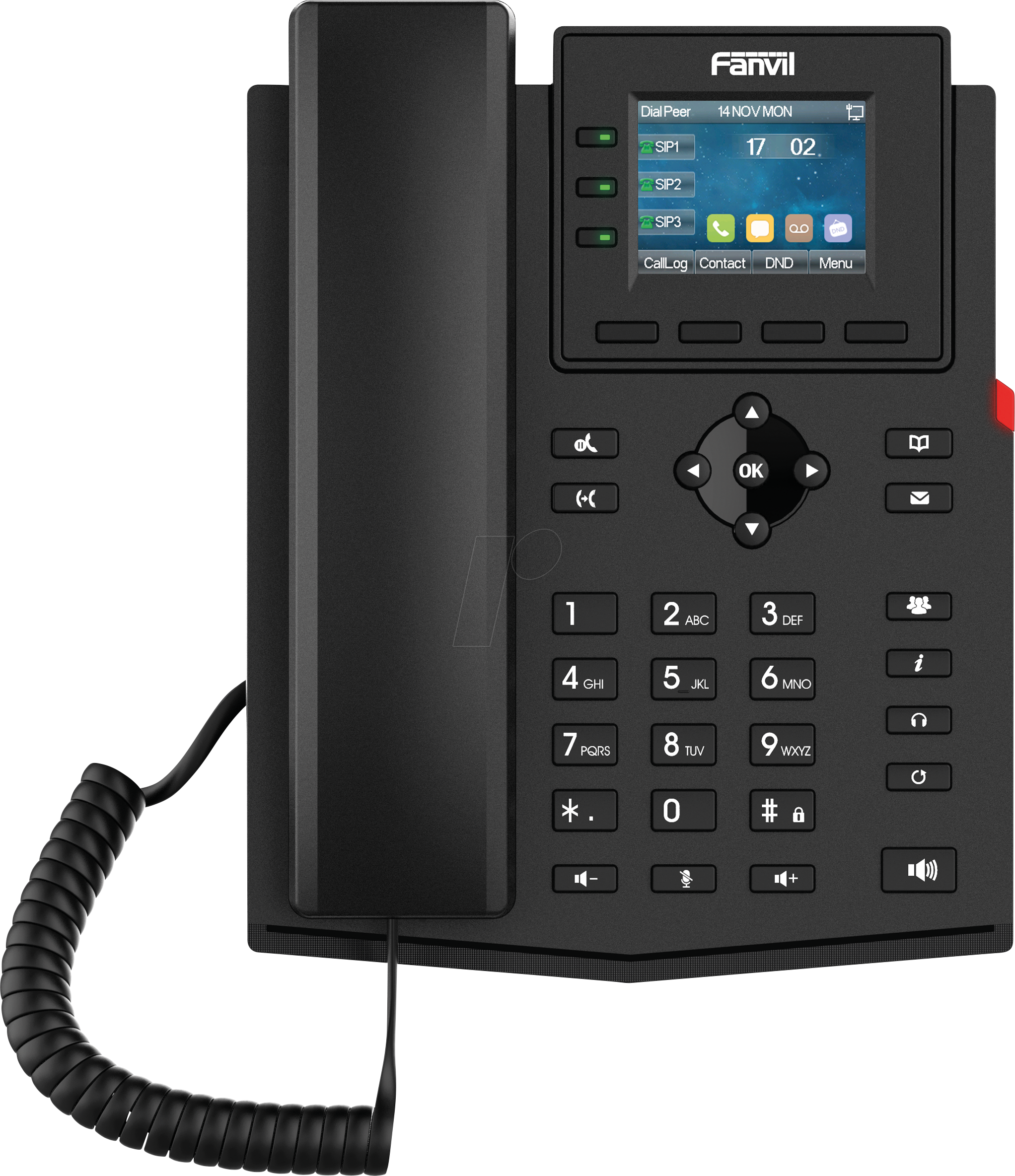 6937295603873 - X303P - IP-Telefon PoE 100 MBit 4 SIP-Lines 6937295603873 - X303P - IP-Telefon PoE 100 MBit 4 SIP-Lines
