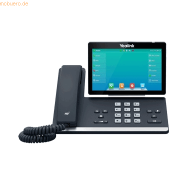 6938818303249 - SIP-T57W Schnurgebundenes Telefon VoIP Bluetooth Freisprechen für Hörgeräte kompatibel Headsetanschluss Optische Anrufsignalisierung PoE