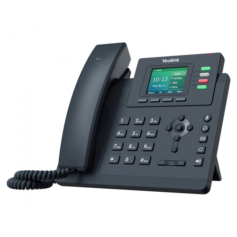 6938818306073 - SIP-T33G - VoIP-Telefon - fünfwegig Anruffunktion - SIP SIP v2 SRTP - 4 Leitungen - Classic Gray (SIP-T33G)