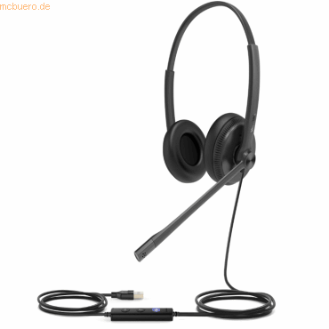 6938818306646 - UH34 Dual Teams Headset Kabelgebundener Kopfbügel Büro Anrufzentrale USB Typ-A Schwarz