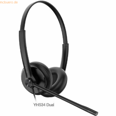 6938818307094 - YHS34 Dual - Headset - On-Ear - kabelgebunden - Quick Disconnect - Schwarz