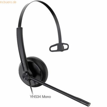 6938818307100 - YHS34 Mono - Headset - On-Ear - kabelgebunden - Schwarz