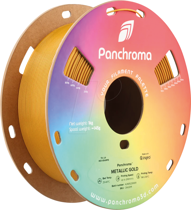 6938936714460 - POLYMAKER CA2011 - Filament Panchroma PLA Metallic Gold 175 mm 1 kg