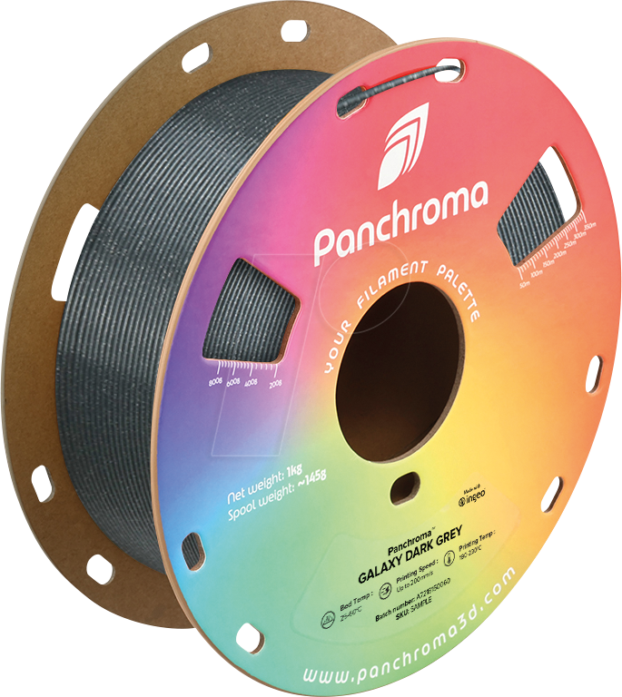 6938936714705 - POLYMAKER CA2028 - Filament Panchroma PLA Galaxy Dark Grey 175 mm 1 kg 6938936714705 - POLYMAKER CA2028 - Filament Panchroma PLA Galaxy Dark Grey 175 mm 1 kg