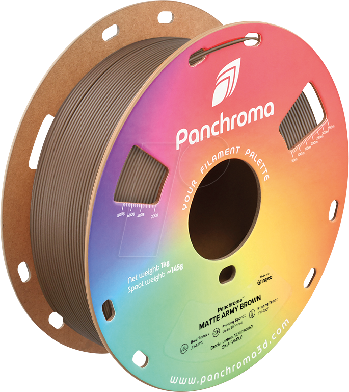 6938936714866 - POLYMAKER CA4009 - Filament Panchroma PLA Matte Army Brown 175 mm 1 kg 6938936714866 - POLYMAKER CA4009 - Filament Panchroma PLA Matte Army Brown 175 mm 1 kg