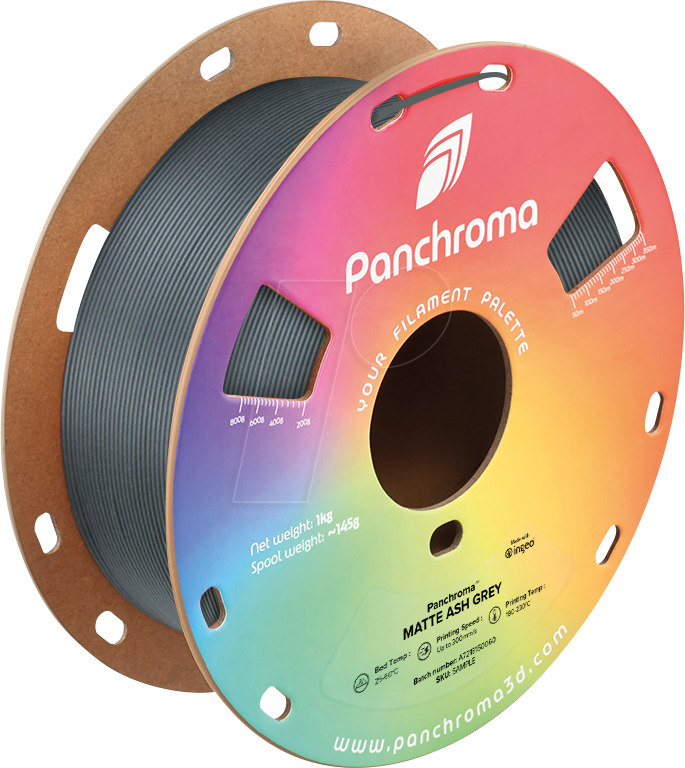 6938936714910 - POLYMAKER CA4014 - Filament Panchroma PLA Matte Ash Grey 175 mm 1 kg 6938936714910 - POLYMAKER CA4014 - Filament Panchroma PLA Matte Ash Grey 175 mm 1 kg