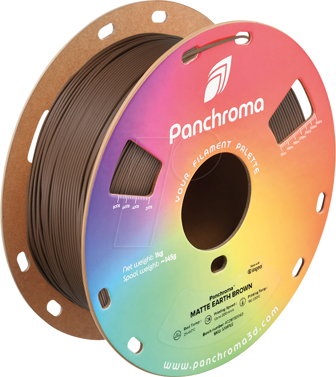 6938936714941 - POLYMAKER CA4017 - Filament Panchroma PLA Matte Earth Brown 175 mm 1 kg 6938936714941 - POLYMAKER CA4017 - Filament Panchroma PLA Matte Earth Brown 175 mm 1 kg