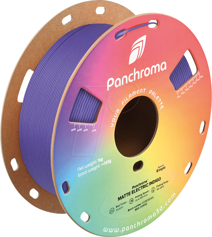 6938936714958 - POLYMAKER CA4018 - Filament Panchroma PLA Matte Electric Indigo 175 mm 1 kg