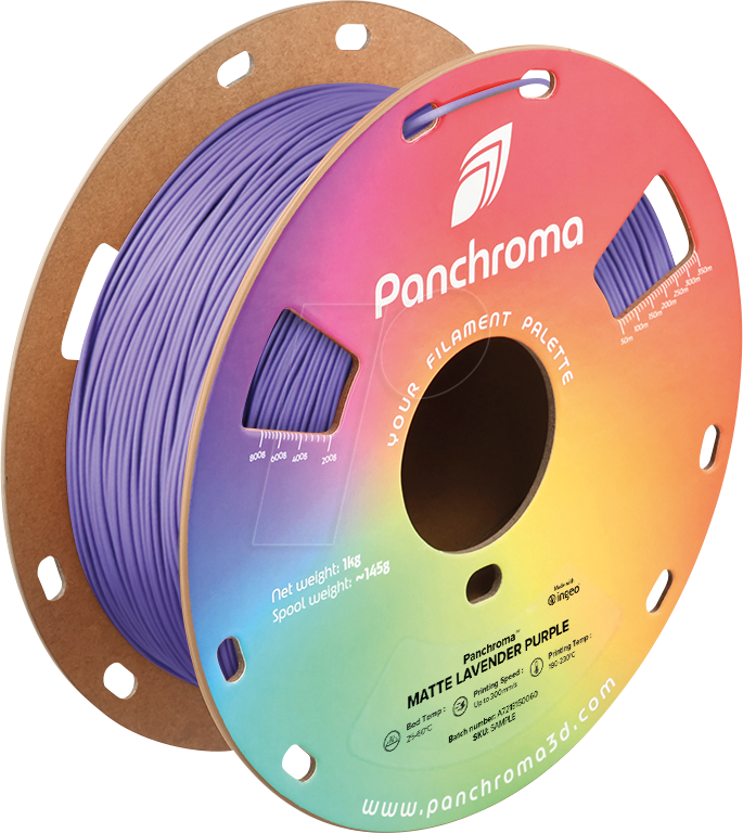 6938936714996 - POLYMAKER CA4022 - Filament Panchroma PLA Matte Lavender Purple 175 mm 1 kg 6938936714996 - POLYMAKER CA4022 - Filament Panchroma PLA Matte Lavender Purple 175 mm 1 kg