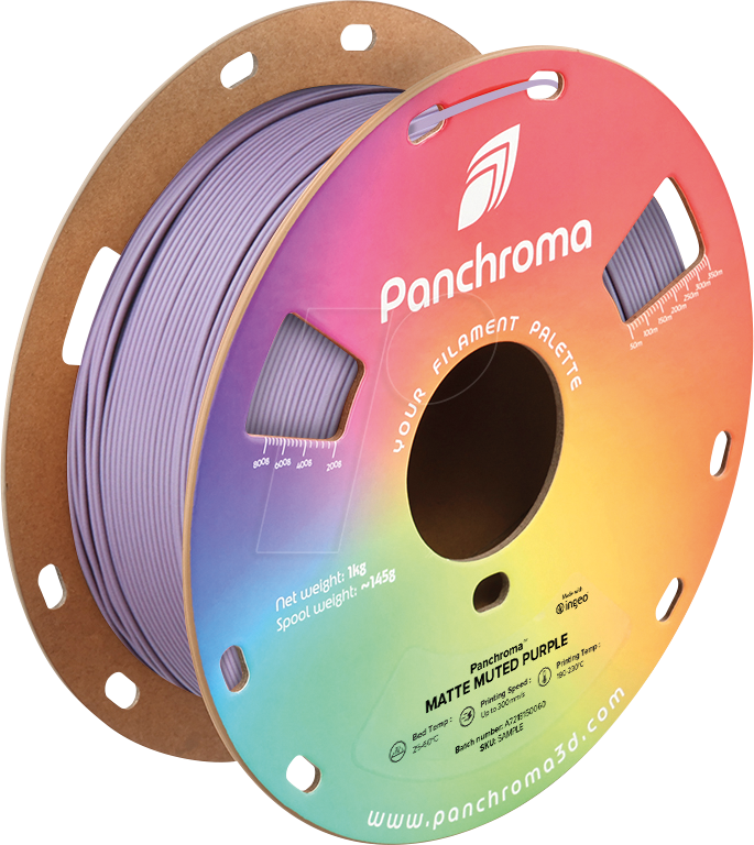 6938936715030 - POLYMAKER CA4026 - Filament Panchroma PLA Matte Muted Purple 175 mm 1 kg