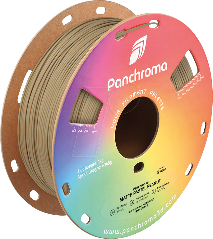 6938936715115 - POLYMAKER CA4034 - Filament Panchroma PLA Matte Pastel Peanut 175 mm 1 kg 6938936715115 - POLYMAKER CA4034 - Filament Panchroma PLA Matte Pastel Peanut 175 mm 1 kg