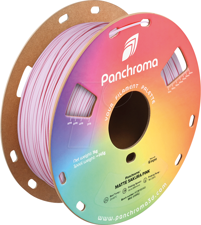 6938936715146 - POLYMAKER CA4037 - Filament Panchroma PLA Matte Sakura Pink 175 mm 1 kg