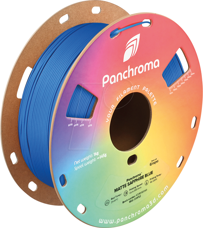 6938936715153 - POLYMAKER CA4038 - Filament Panchroma PLA Matte Sapphire Blue 175 mm 1 kg
