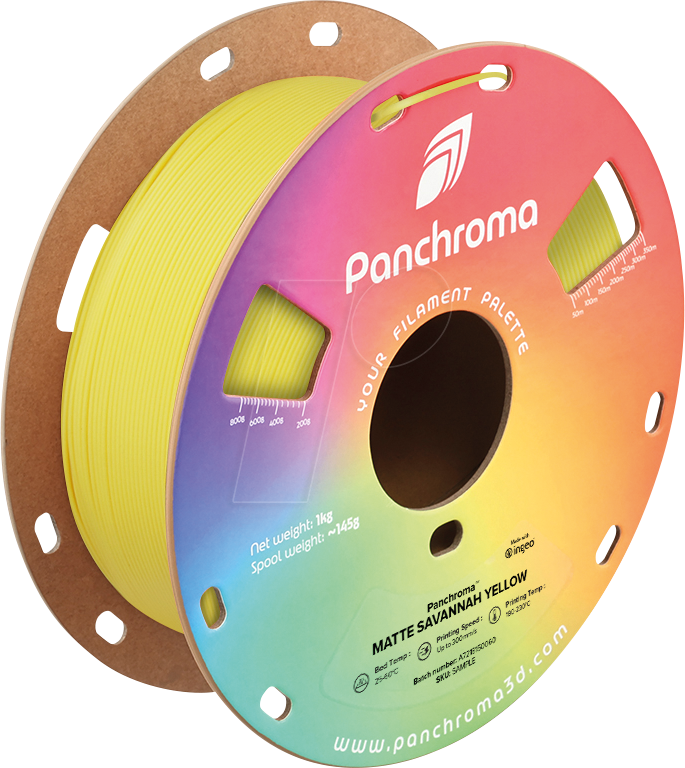 6938936715160 - POLYMAKER CA4039 - Filament Panchroma PLA Matte Savannah Yellow 175 mm 1 kg 6938936715160 - POLYMAKER CA4039 - Filament Panchroma PLA Matte Savannah Yellow 175 mm 1 kg