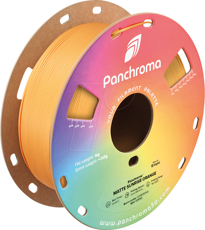 6938936715177 - POLYMAKER CA4040 - Filament Panchroma PLA Matte Sunrise Orange 175 mm 1 kg