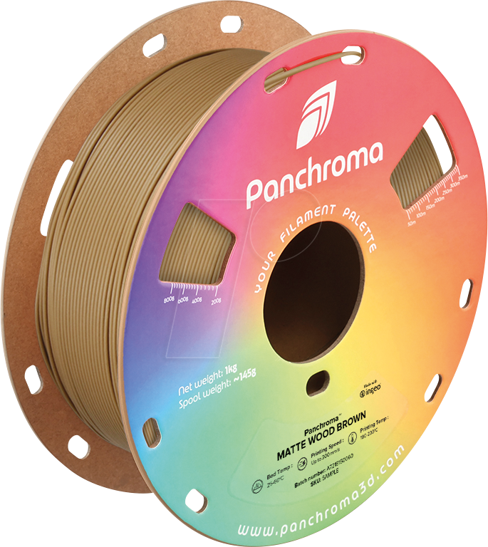 6938936715184 - POLYMAKER CA4041 - Filament Panchroma PLA Matte Wood Brown 175 mm 1 kg
