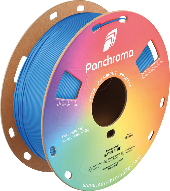 6938936715382 - POLYMAKER CA5002 - Filament Panchroma PLA Satin Blue 175 mm 1 kg 6938936715382 - POLYMAKER CA5002 - Filament Panchroma PLA Satin Blue 175 mm 1 kg