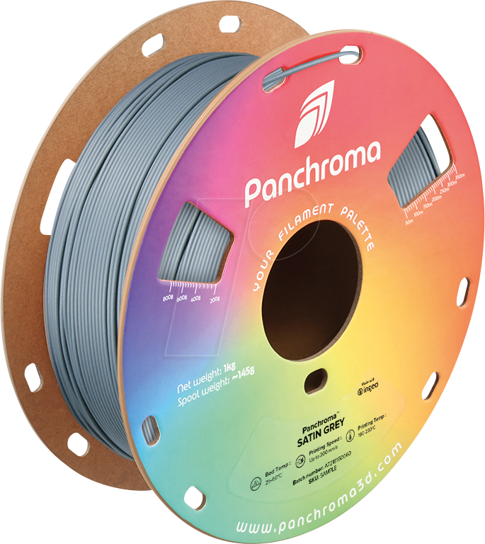 6938936715405 - POLYMAKER CA5004 - Filament Panchroma PLA Satin Grey 175 mm 1 kg 6938936715405 - POLYMAKER CA5004 - Filament Panchroma PLA Satin Grey 175 mm 1 kg
