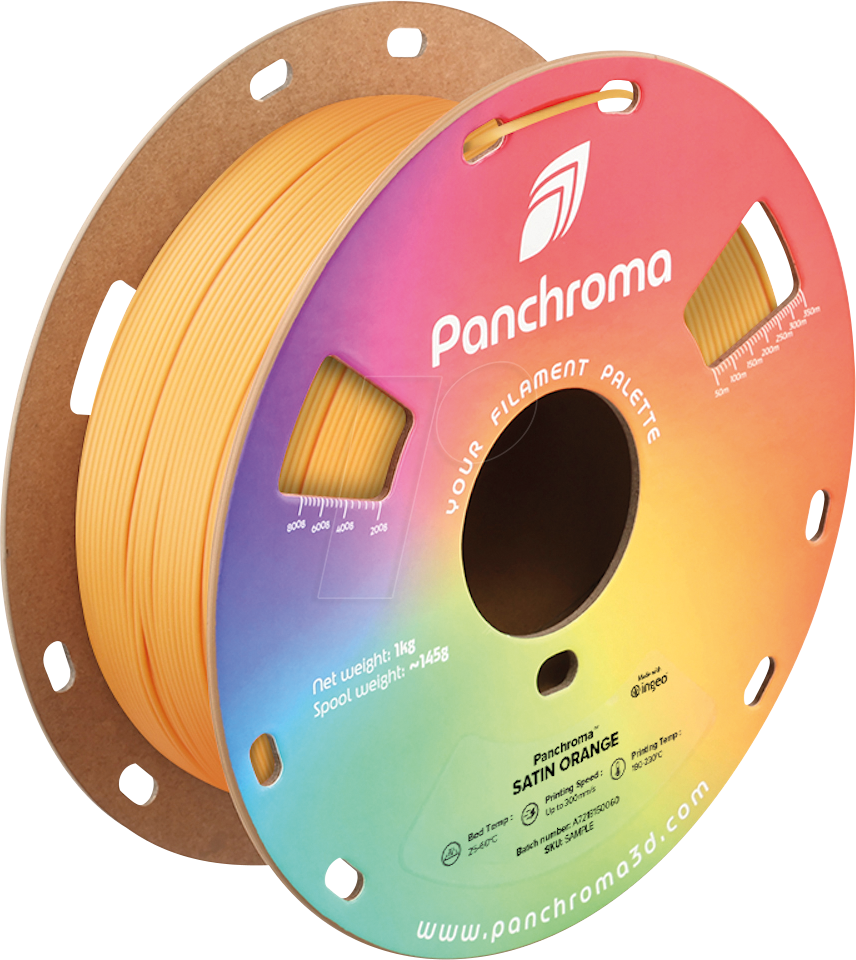 6938936715412 - POLYMAKER CA5005 - Filament Panchroma PLA Satin Orange 175 mm 1 kg