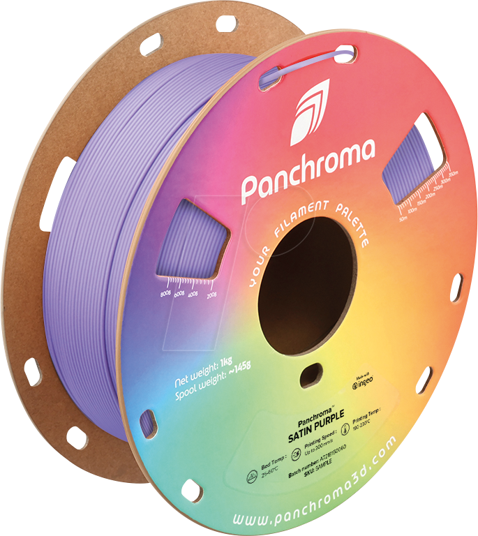 6938936715436 - POLYMAKER CA5007 - Filament Panchroma PLA Satin Purple 175 mm 1 kg
