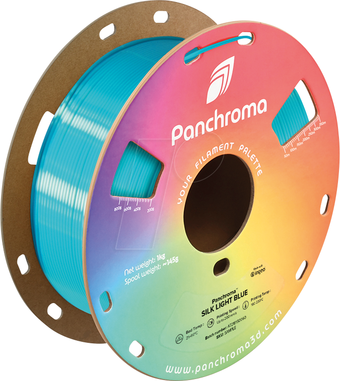 6938936715566 - POLYMAKER CA3008 - Filament Panchroma PLA Silk Light Blue 175 mm 1 kg
