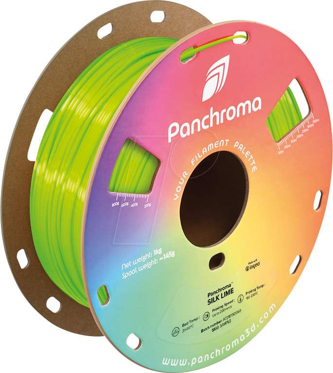 6938936715573 - POLYMAKER CA3009 - Filament Panchroma PLA Silk Lime 175 mm 1 kg