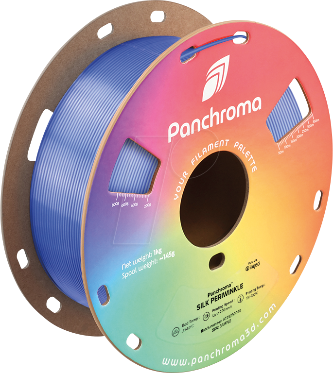 6938936715610 - POLYMAKER CA3033 - Filament Panchroma PLA Silk Periwinkle 175 mm 1 kg
