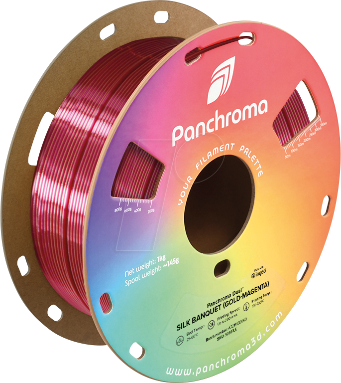 6938936715924 - POLYMAKER CA3023 - Filament Panchroma PLA Dual Silk Banquet 175 mm 1 kg 6938936715924 - POLYMAKER CA3023 - Filament Panchroma PLA Dual Silk Banquet 175 mm 1 kg
