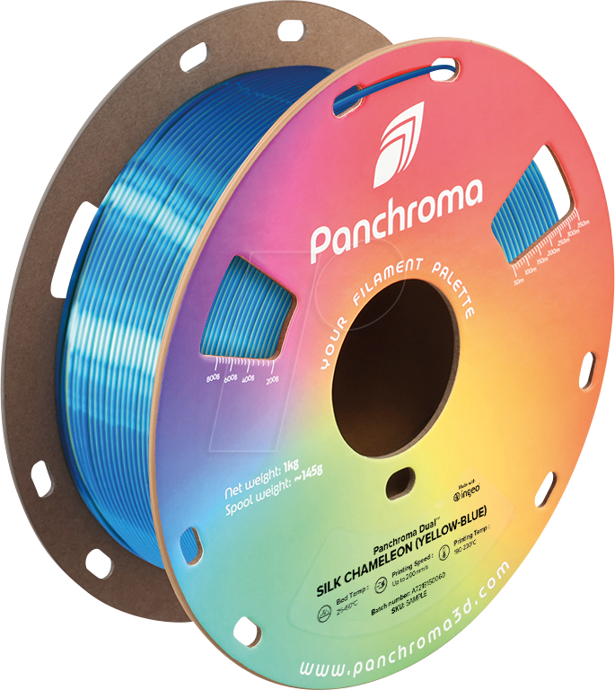 6938936715955 - POLYMAKER CA3026 - Filament Panchroma PLA Dual Silk Chameleon 175 mm 1 kg