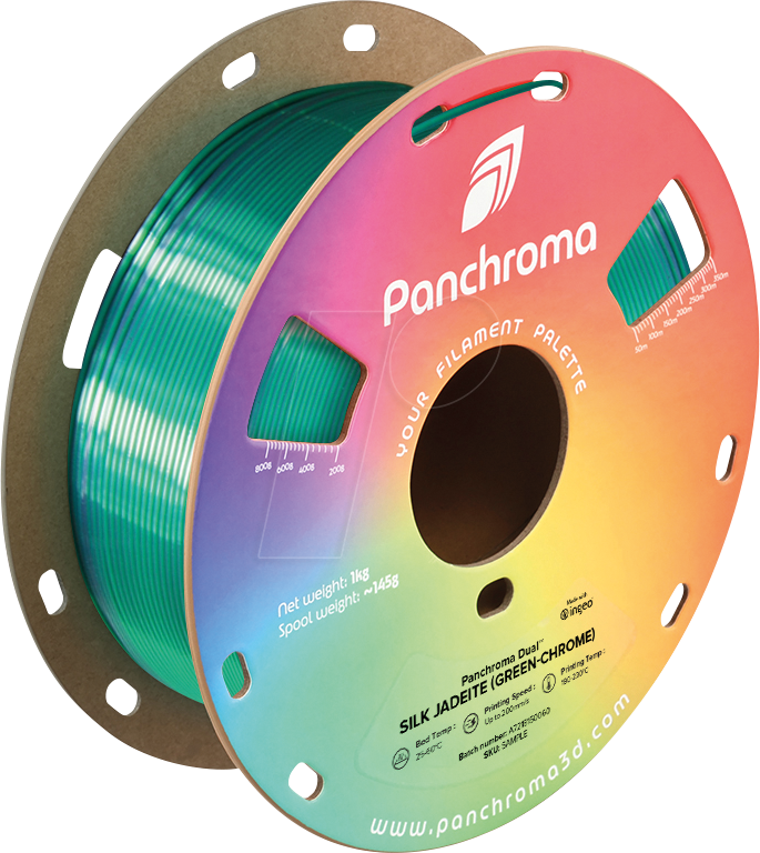 6938936715979 - POLYMAKER CA3028 - Filament Panchroma PLA Dual Silk Jadeite 175 mm 1 kg