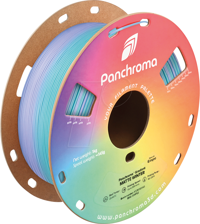 6938936716068 - POLYMAKER CA4058 - Filament Panchroma PLA Gradient Matte Winter 175 mm 1 kg 6938936716068 - POLYMAKER CA4058 - Filament Panchroma PLA Gradient Matte Winter 175 mm 1 kg