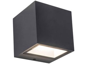 6939412028620 - - Eckige led Außenwandleuchte gemini Up and Down aus alu in Anthrazit 88cm breit