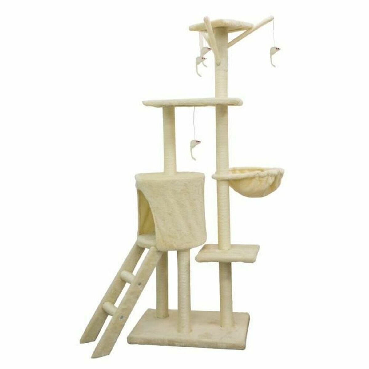 6939926232797 - Kratzbaum für Katzen Jipsy 79 x 34 x 138 cm Beige 6939926232797 - Kratzbaum für Katzen Jipsy 79 x 34 x 138 cm Beige
