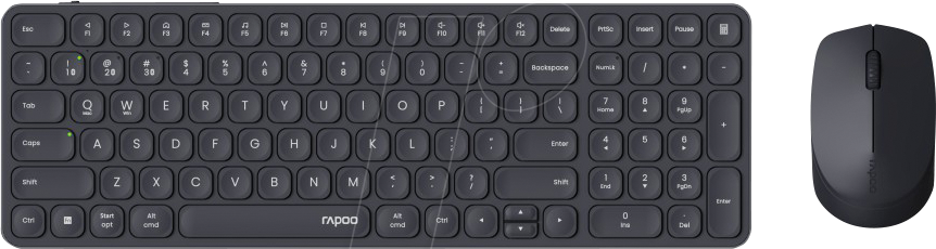 6940056126726 - RAPOO 9710M SW - Tastatur- Maus-Kombination Bluetooth Funk schwarz DE 6940056126726 - RAPOO 9710M SW - Tastatur- Maus-Kombination Bluetooth Funk schwarz DE