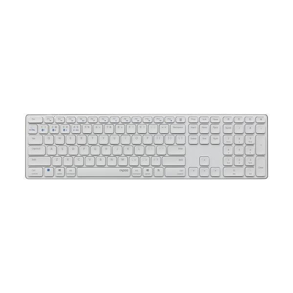 6940056135506 - RAPOO E9800M WS - Funk-Tastatur Bluetooth Funk weiß DE