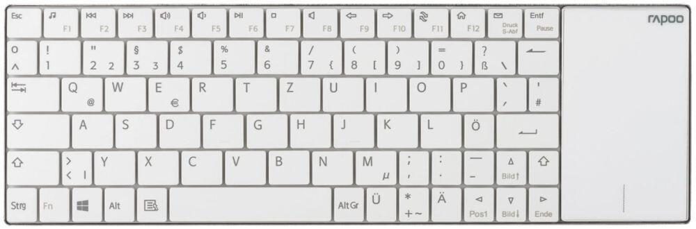 6940056161970 - 16197 E2710 Weiß Kabellose Touch-Tastatur 16197 6940056161970