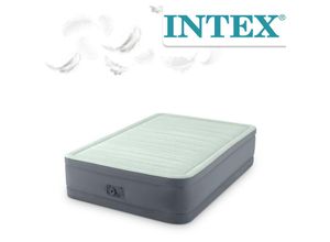 6941057408644 - Luftbett INTEX PremAire Airbed Luftbetten Gr B H L 137 cm x 46 cm x 191 cm grau Luftbetten