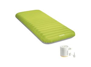 6941057426129 - INTEX 64097NP - Luftbett - Dura-Beam Truaire inkl USB-Luftpumpe (grün 76x191x17cm) Luftmatratze Campingbett