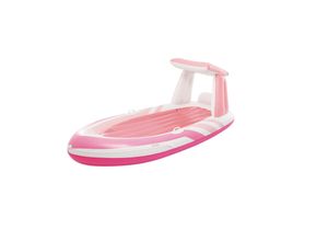 6941057428802 - INTEX 57804EU - Luftmatratze - Pink Paradise Boat (244x97x114cm) mit Haltegriffen und Getränkehaltern