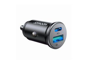 6941237101501 - Zigarettenanzünder-Ladegerät Joyroom JR-CCN04 60W USB-A USB-C Mini-Ladegerät – Schwarz