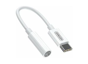 6941237103376 - Joyroom 35mm Jack Minibuchse auf Typ-C ( USB-C ) Kabel Adapter Kopfhöreradapter kompatibel mit Smartphones weiß