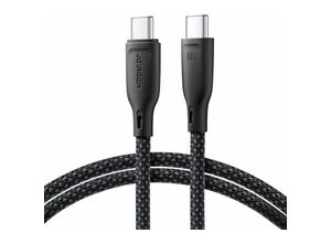 6941237110183 - Joyroom - Multi-Color Series SA34-CC3 USB-C USB-C-Kabel 60 w schnelle Übertragung 1 m Schwarz