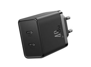 6941237111777 - JR-TCF09 Schnellladegerät 2x USB-C 40W - Schwarz