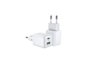 6941237144515 - Ladegerät (EU-Stecker) USB   USB Typ C 30W Power Delivery QuickCharge 30 AFC FCP weiß