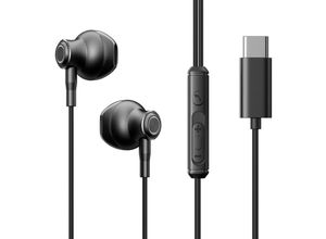 6941237162762 - Type-c Series JR-EC07 usb-c In-Ear-Kopfhörer aus Metall Schwarz - Joyroom