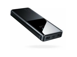 6941237185143 - Joyroom 15W 10000mAh PD QC30 AFC Externer Akku Powerbank Schnell-Ladegerät schwarz