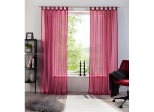 6941446605807 - my home Gardine »XANA mit Ösen Kräuselband oder Schlaufen« (1 St) Bestseller einfarbig 1 bzw 2 Schals pflegeleicht Schal