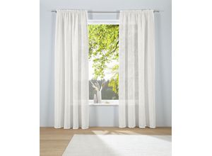 6941446620305 - Gardine Marusha Gr 4 weiß (sanftes weiß) B140cm H245cm Polyester LEGER HOME BY LENA GERCKE Gardinen 1 Schal Leinenoptik gewebt verschiedene Größen