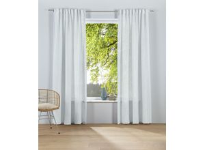 6941446620541 - Gardine LEGER HOME BY LENA GERCKE Marusha Gr 4 grün (seegrün) B140cm H245cm Polyester Gardinen 1 Schal Leinenoptik gewebt verschiedene Größen