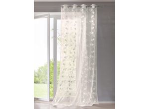 6941446623511 - Gardine HEINE HOME Gardinen Gr 145 cm Ösen Ösen 140 cm weiß (offwhite)